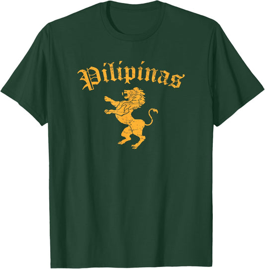 Pilipinas Philippines Lion Symbol Filipino Pride T-Shirt - T-Shirt | Forest