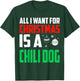 All I Want For Christmas Is A Chili Dog Xmas Fast Food Women Kids T-Shirt - T-Shirt | Forest