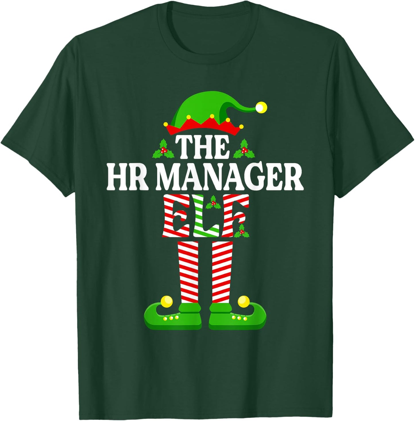 The HR Manager Elf Shirt Funny Christmas Family Matching T-Shirt - T-Shirt | Forest