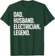 Funny Electrician Design For Husband Dad Electrical Engineer T-Shirt - T-Shirt | Forest