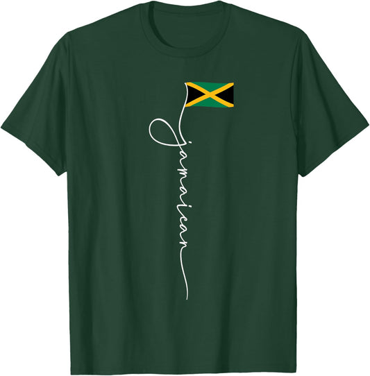 Jamaica Signature Jamaican Flag T-Shirt - T-Shirt | Forest