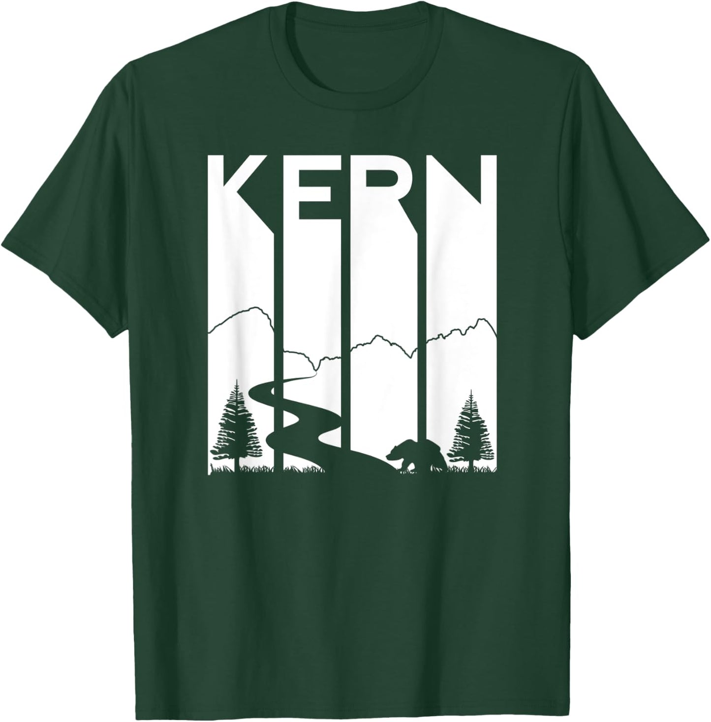 Kern River California Sequoia Forest Kernville Retro Camping T-Shirt - T-Shirt | Forest