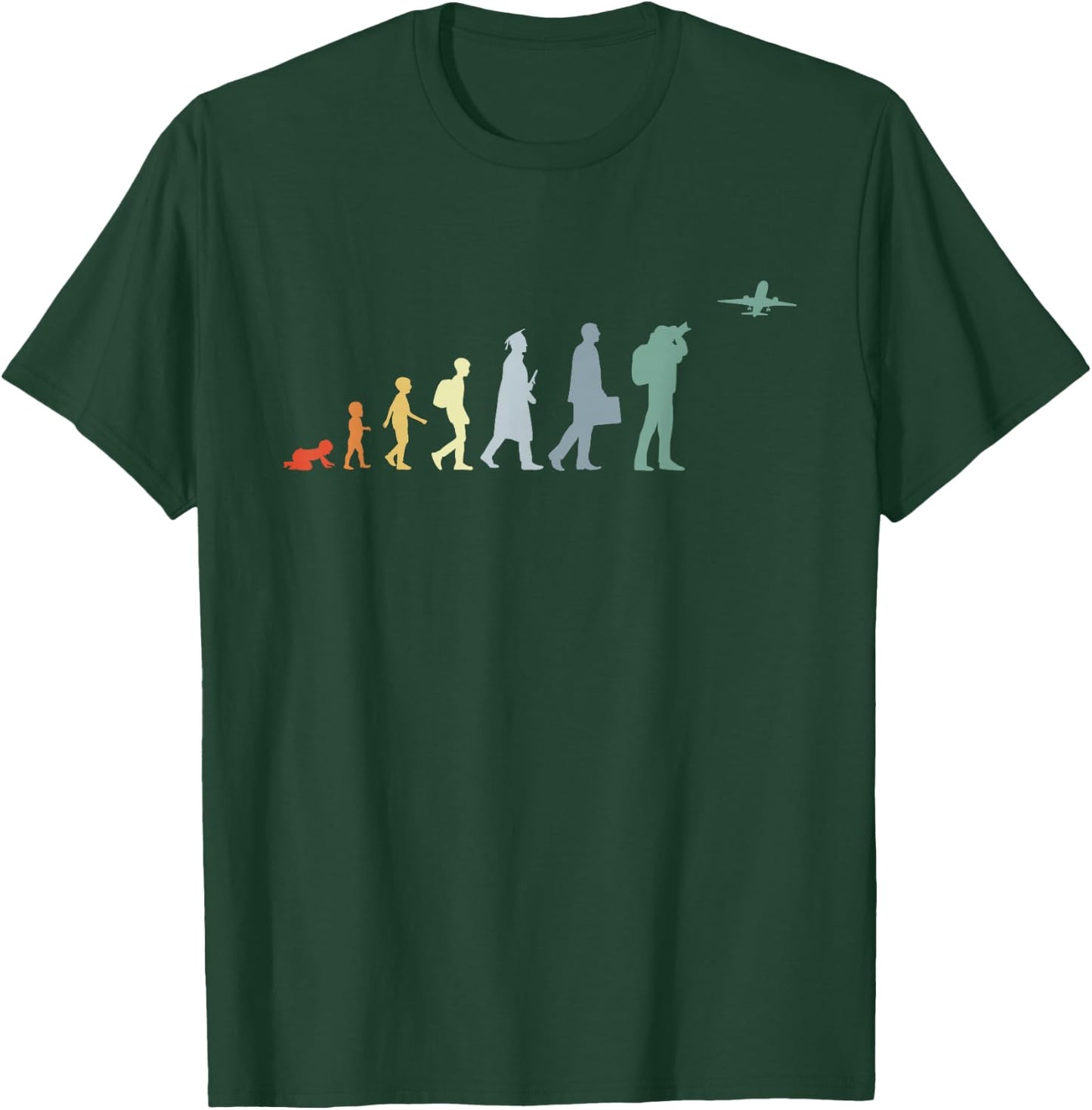 Plane Spotter Evolution T-Shirt - T-Shirt | Forest