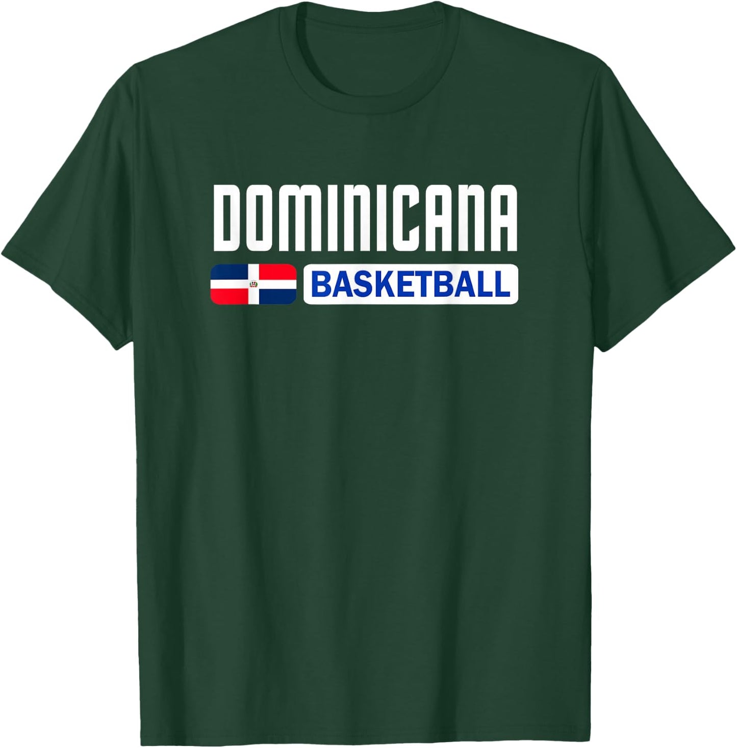 Dominican Republic Basketball Dominicana Flag Sports T-Shirt - T-Shirt | Forest