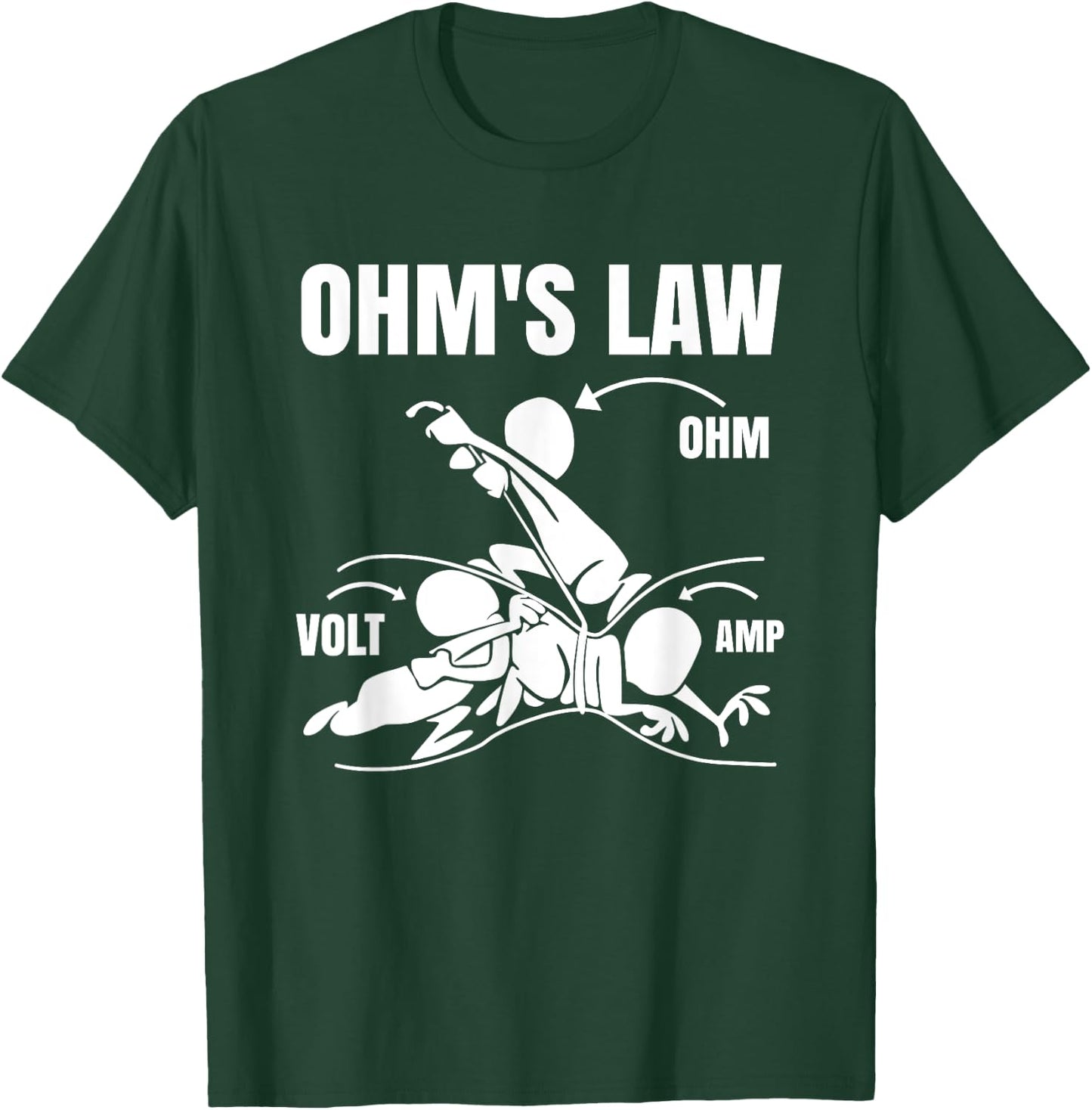 Ohm's Law Electrical Engineering Funny Engineer T-Shirt - T-Shirt | Forest