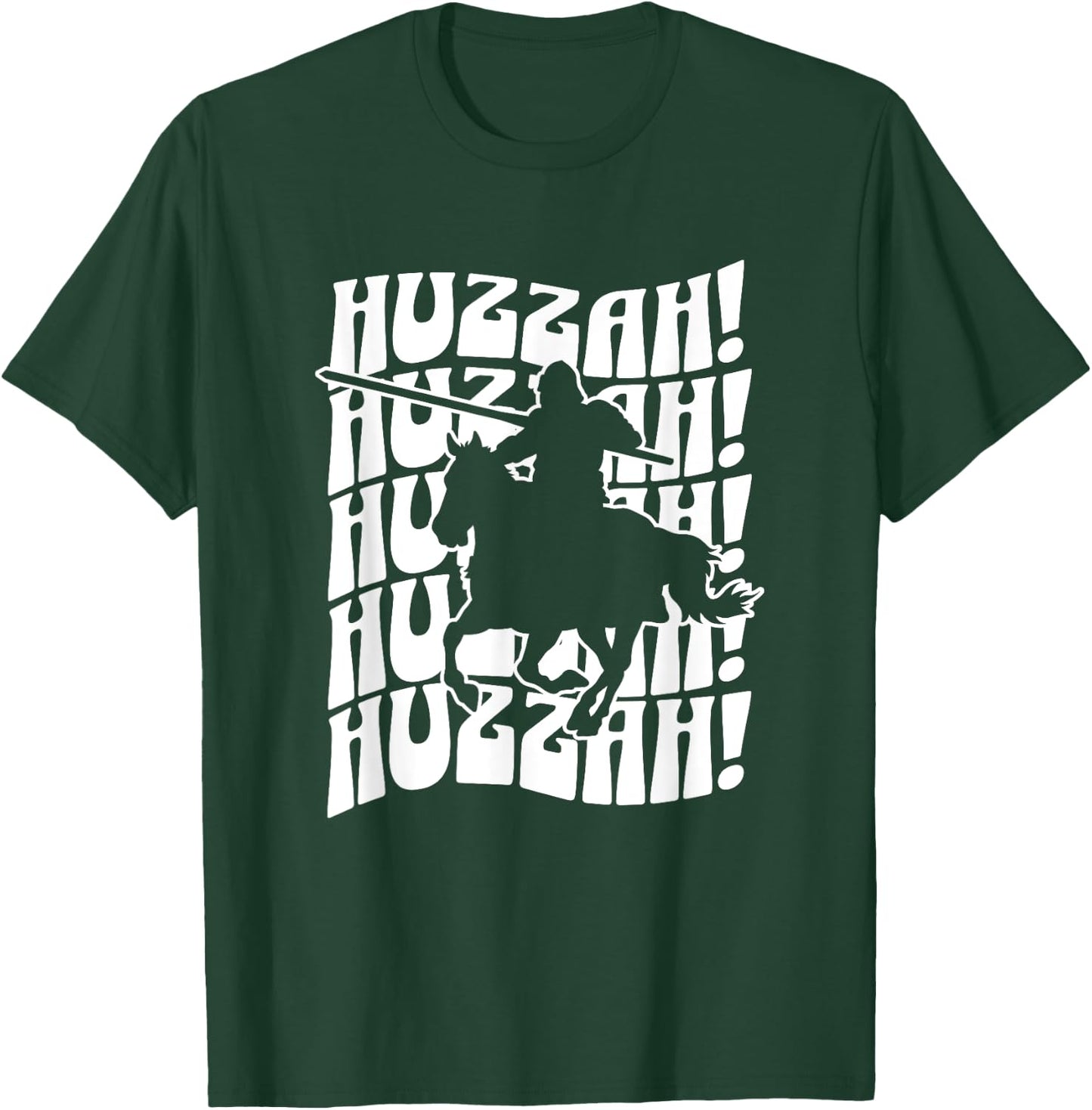 Huzzah Medieval Renaissance Faire Festival Fair Men Women T-Shirt - T-Shirt | Forest