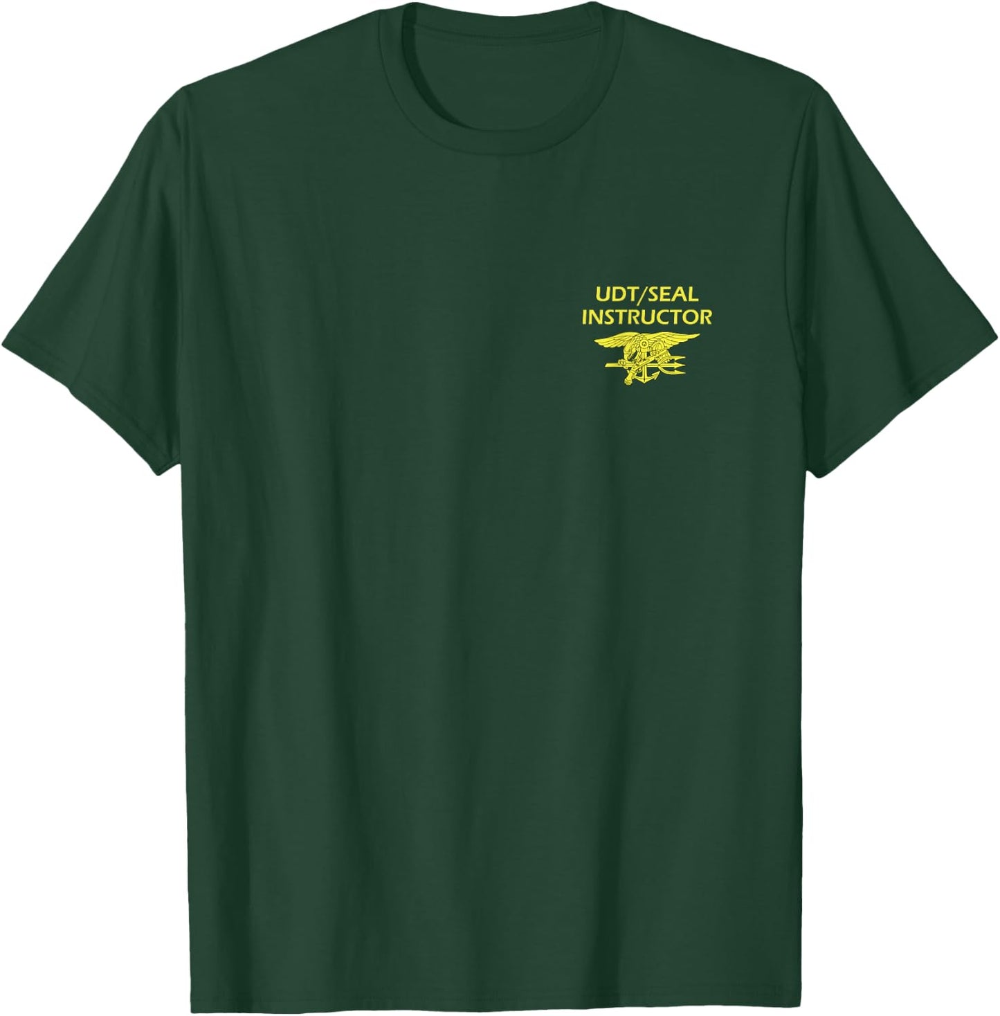 UDT Seal Instructor Uniform NSWC US Bluejacket Naval Navyman T-Shirt - T-Shirt | Forest