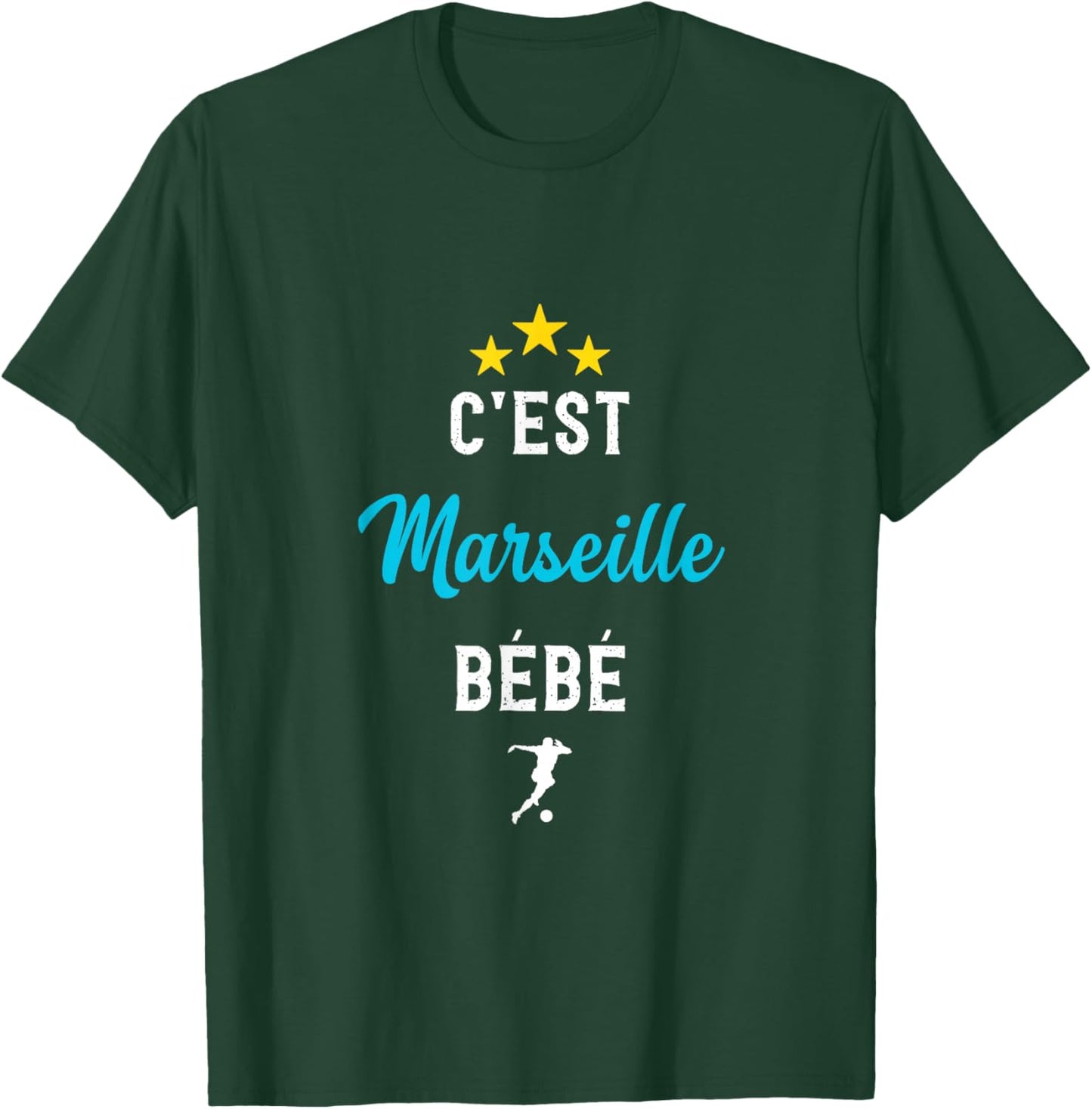 C'est Marseille Baby Gift OM Marseille Football Supporter T-Shirt - T-Shirt | Forest