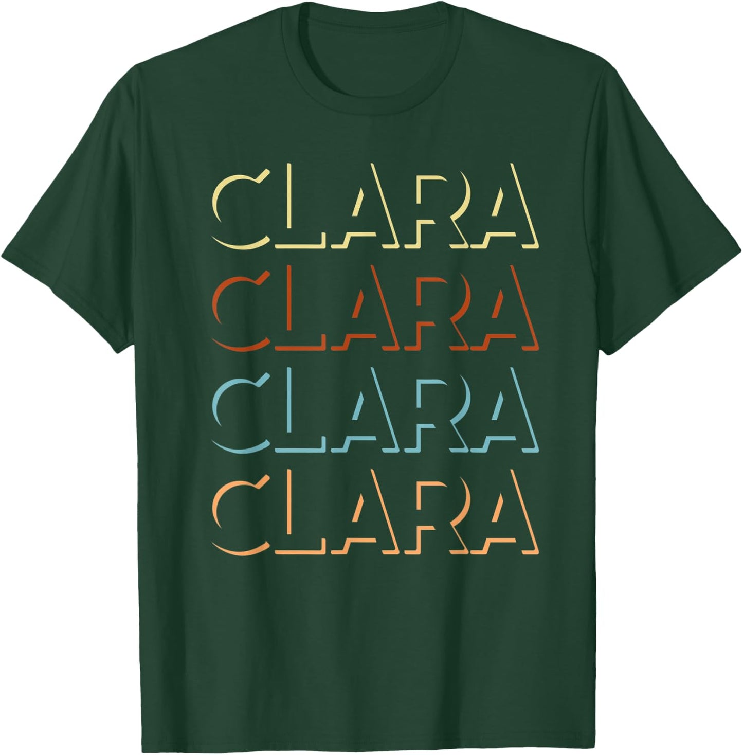 Clara First Name My Personalized Named T-Shirt - T-Shirt | Forest