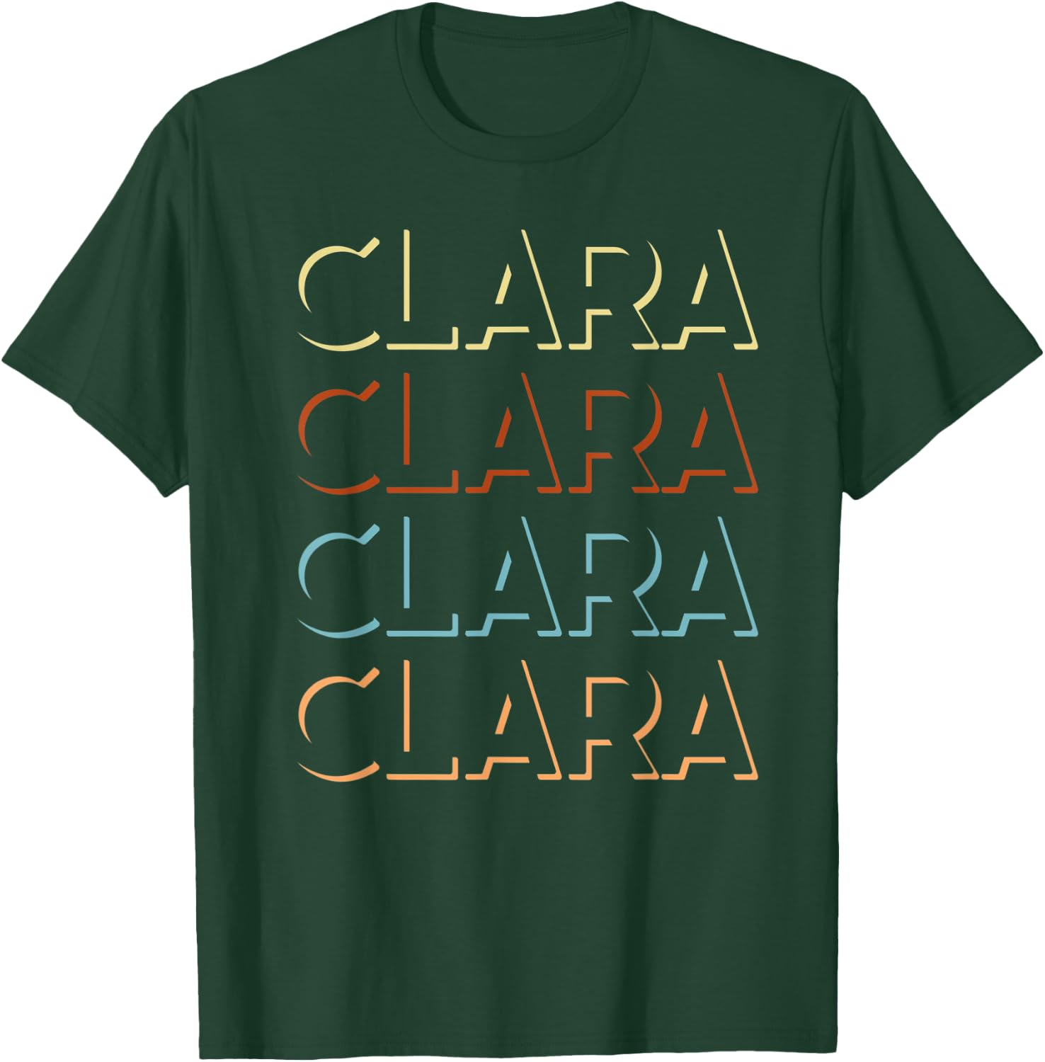 Clara First Name My Personalized Named T-Shirt - T-Shirt | Forest