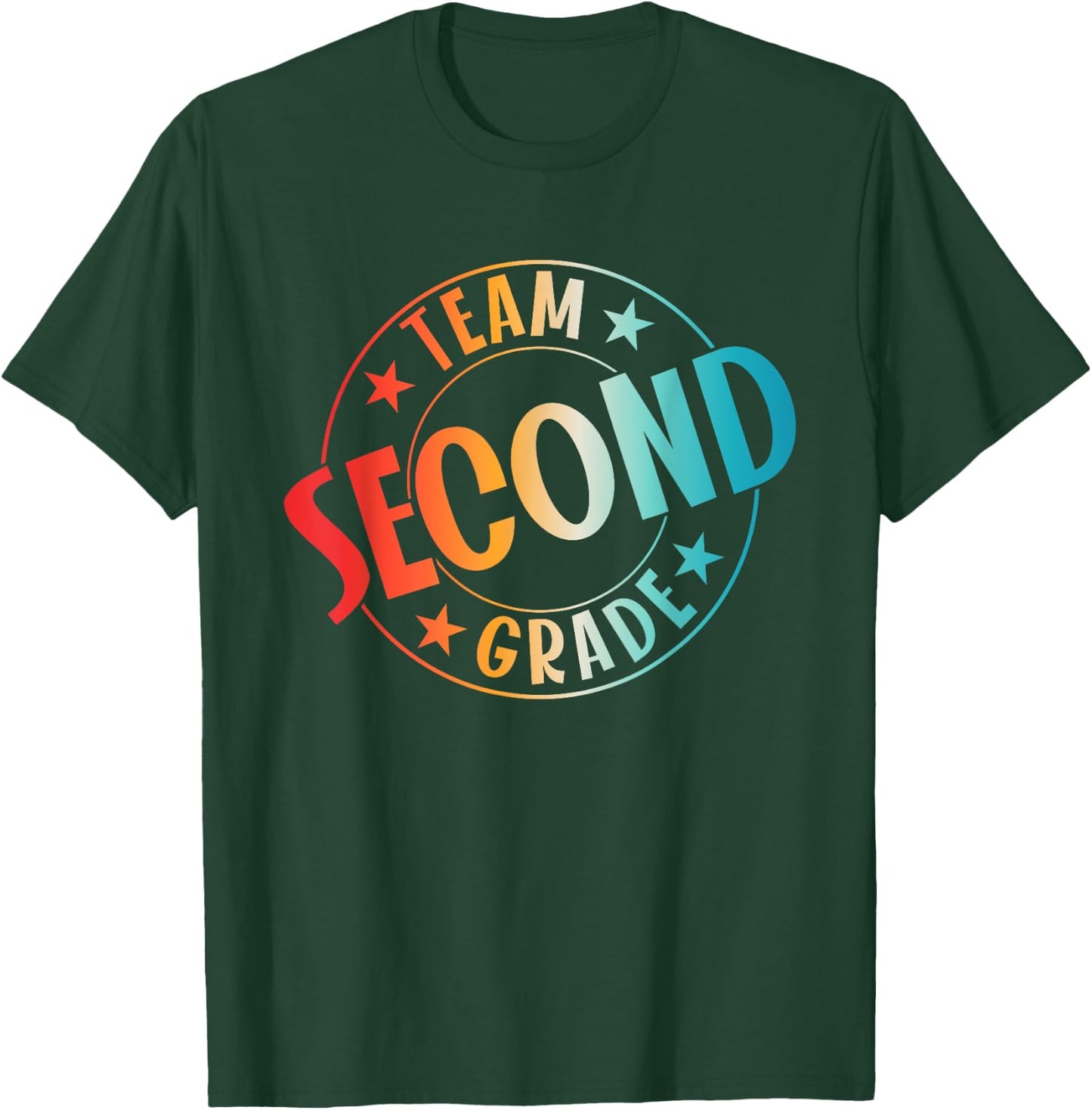 Team Second Grade Teacher Student Back To School 2nd Grade T-Shirt - T-Shirt | Forest