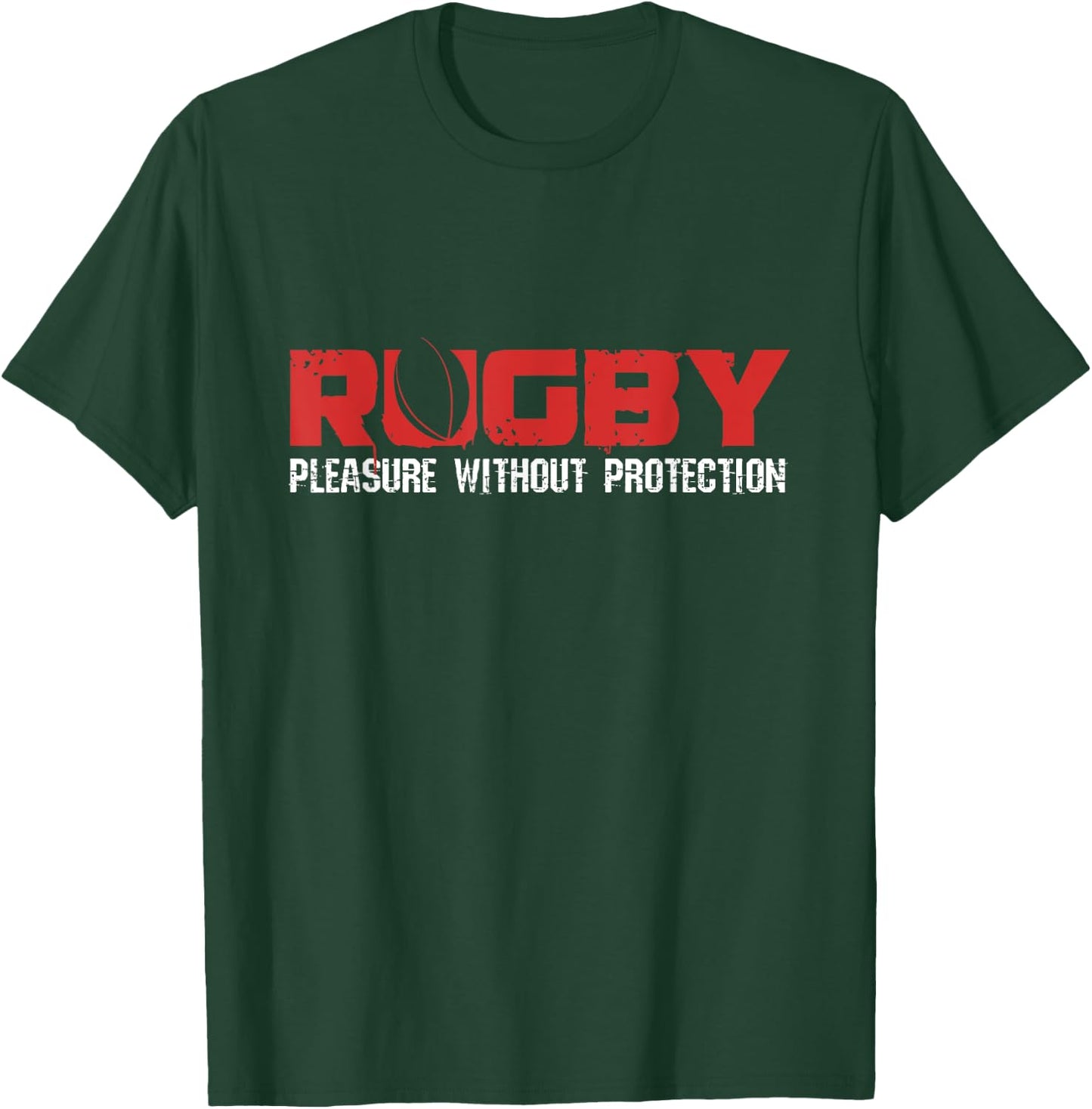 Rugby Designs -Adults Black Rugby , Small, Short Sleeve T-Shirt - T-Shirt | Forest