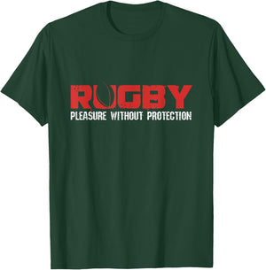 Rugby Designs -Adults Black Rugby , Small, Short Sleeve T-Shirt - T-Shirt | Forest