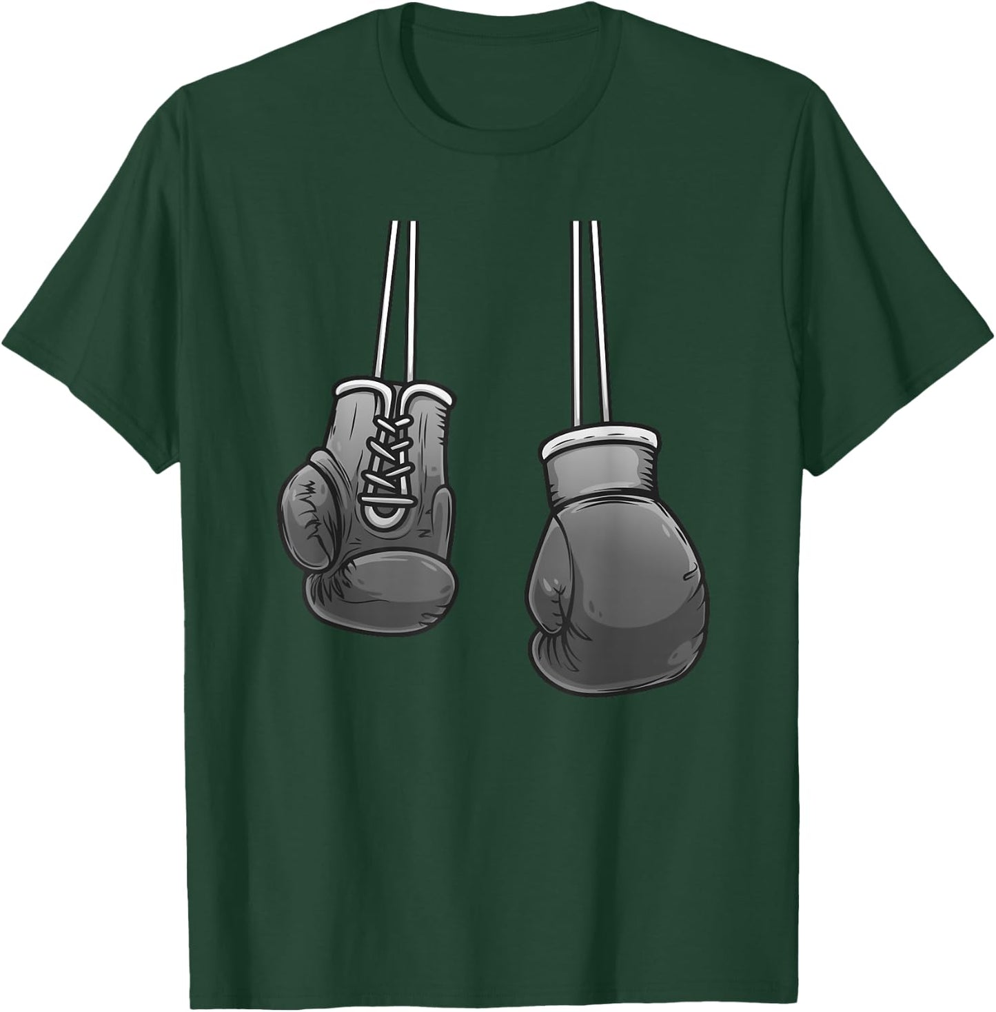 Cool Boxing Gloves For Boxer Fighting Lover Men Women Boys T-Shirt - T-Shirt | Forest
