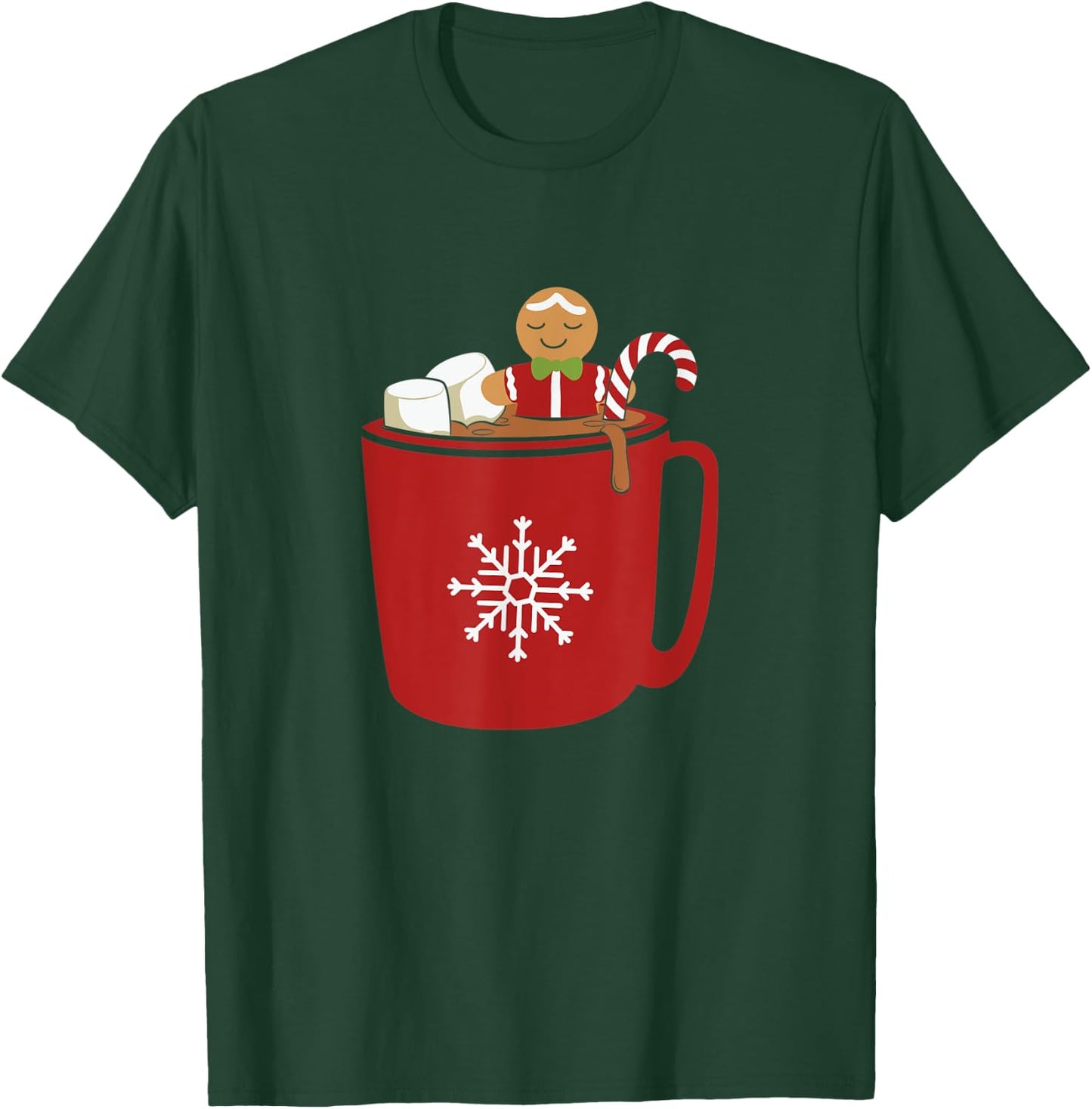 Xmas Christmas Hot Chocolate Cocoa T-Shirt - T-Shirt | Forest