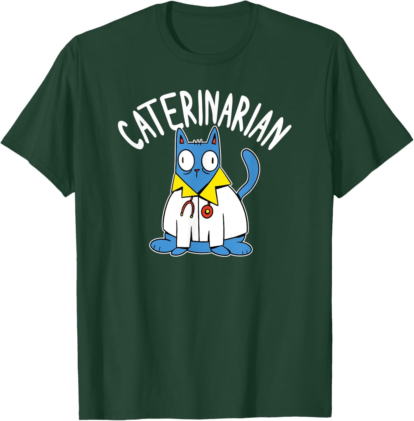 Caterinarian Cat Doctor Veterinarian Women Kids T-Shirt - T-Shirt | Forest