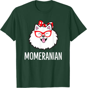 Momeranian Funny Pomeranian Mom Cute Pet Pomeranian T-Shirt - T-Shirt | Forest