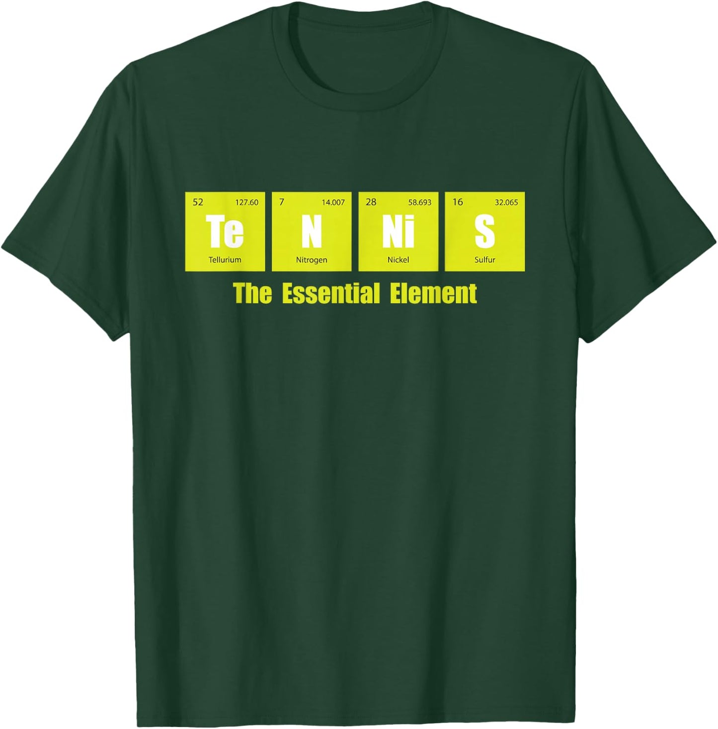 Tennis The Essential Element - Tournament Sports Lover T-Shirt - T-Shirt | Forest