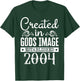 Created In Gods Image Established 2004 Religious Christian T-Shirt - T-Shirt | Forest
