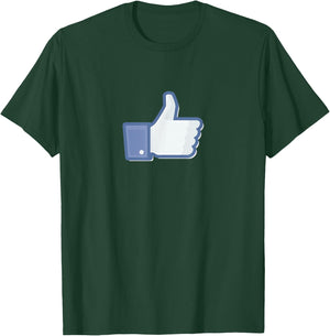Thumbs Up Like Face Book Icon T-Shirt - T-Shirt | Forest