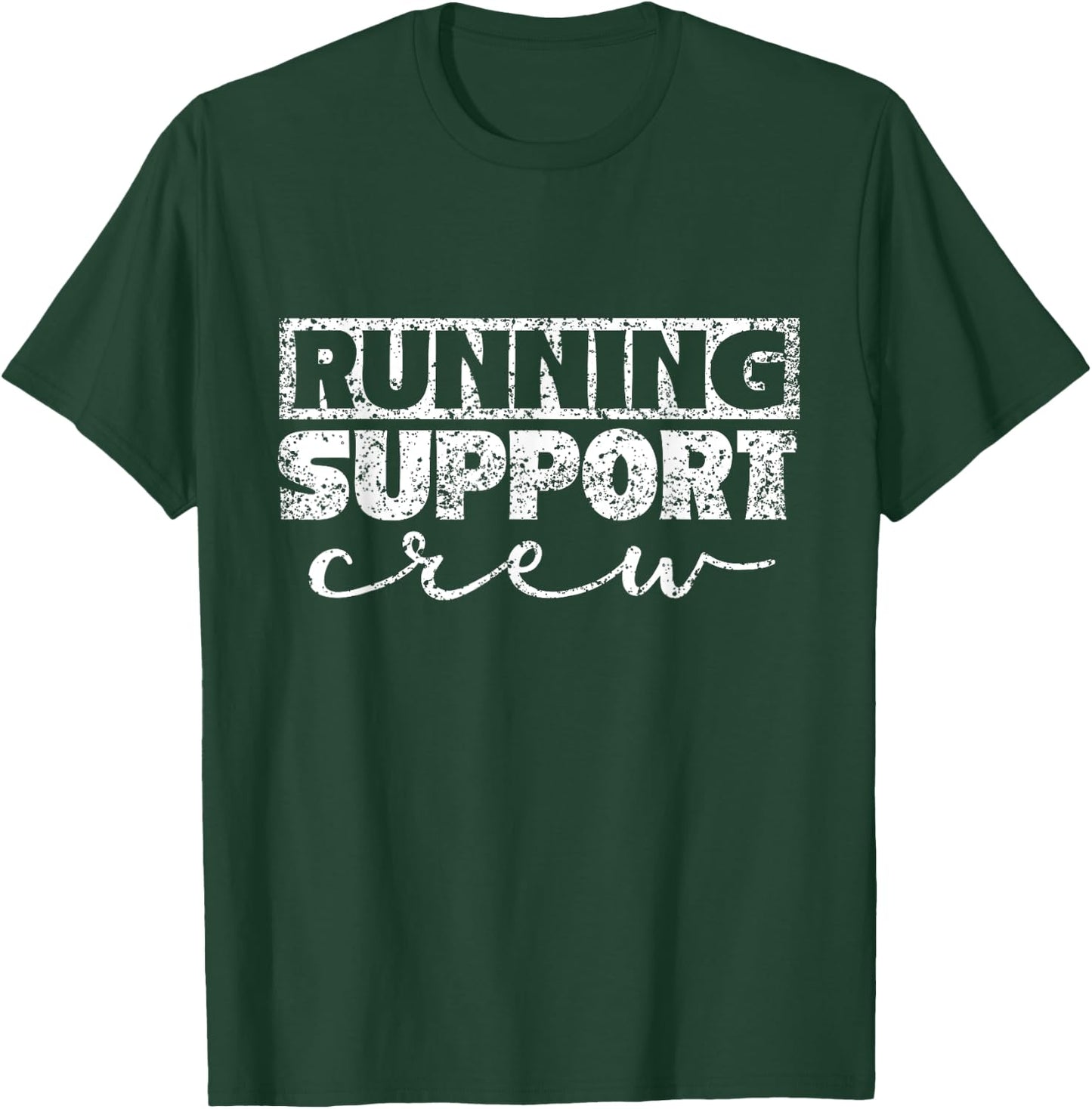 Running Support Crew Jogger Runner Jogging Run Running T-Shirt - T-Shirt | Forest