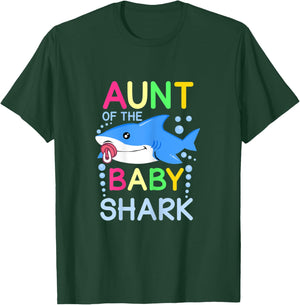 Aunt of the baby shark cute family matching outfit T-Shirt - T-Shirt | Forest