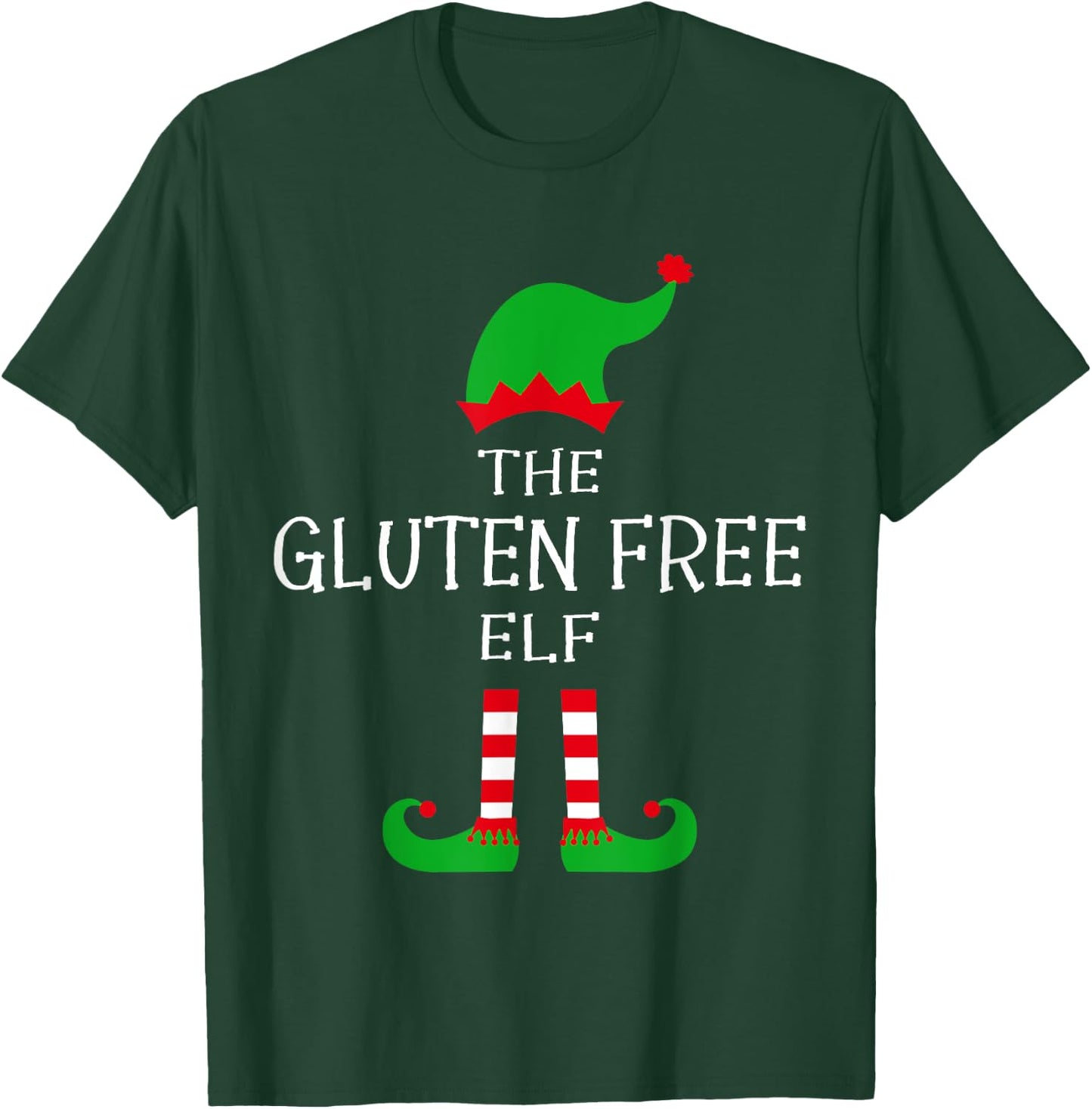 The Gluten Free Elf Matching Family Group Funny Christmas T-Shirt - T-Shirt | Forest