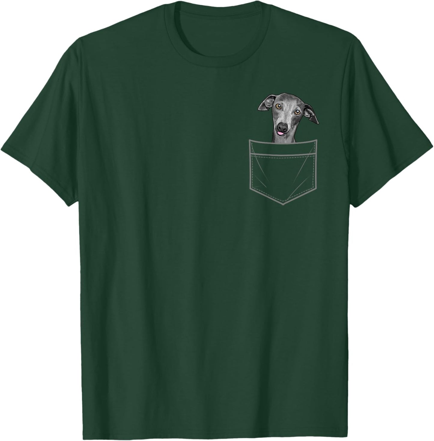 Funny Greyhound Design Women Italian Greyhound Lover T-Shirt - T-Shirt | Forest