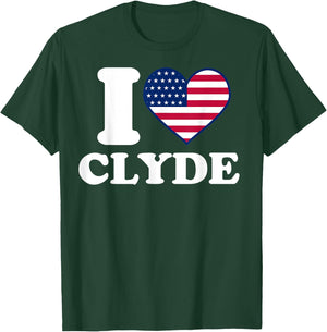 I love Clyde I heart Clyde T-Shirt - T-Shirt | Forest