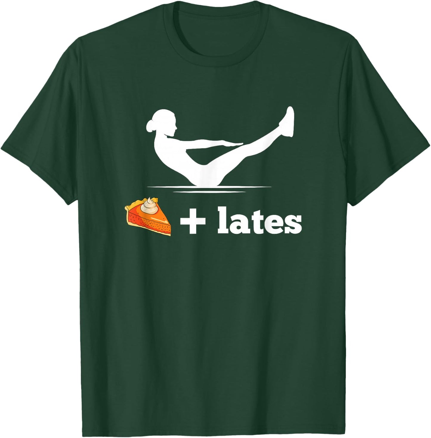 Pumpkin Pie Pilates Pose Pun Exercise Thanksgiving T-Shirt - T-Shirt | Forest