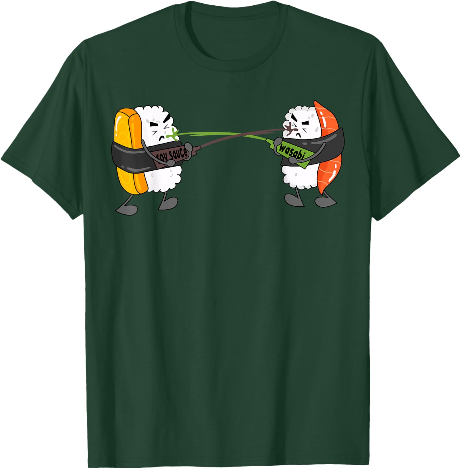 Wasabi Sushi Japanese Horseradish Spicy Paste Condiments T-Shirt - T-Shirt | Forest