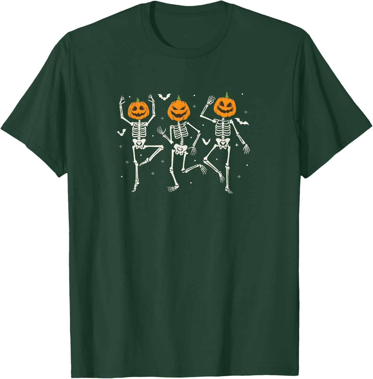 Halloween Dancing Skeletons pumpkin T-Shirt - T-Shirt | Forest