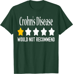 Crohn's Disease Awareness Funny Crohn's Disease Warrior T-Shirt - T-Shirt | Forest