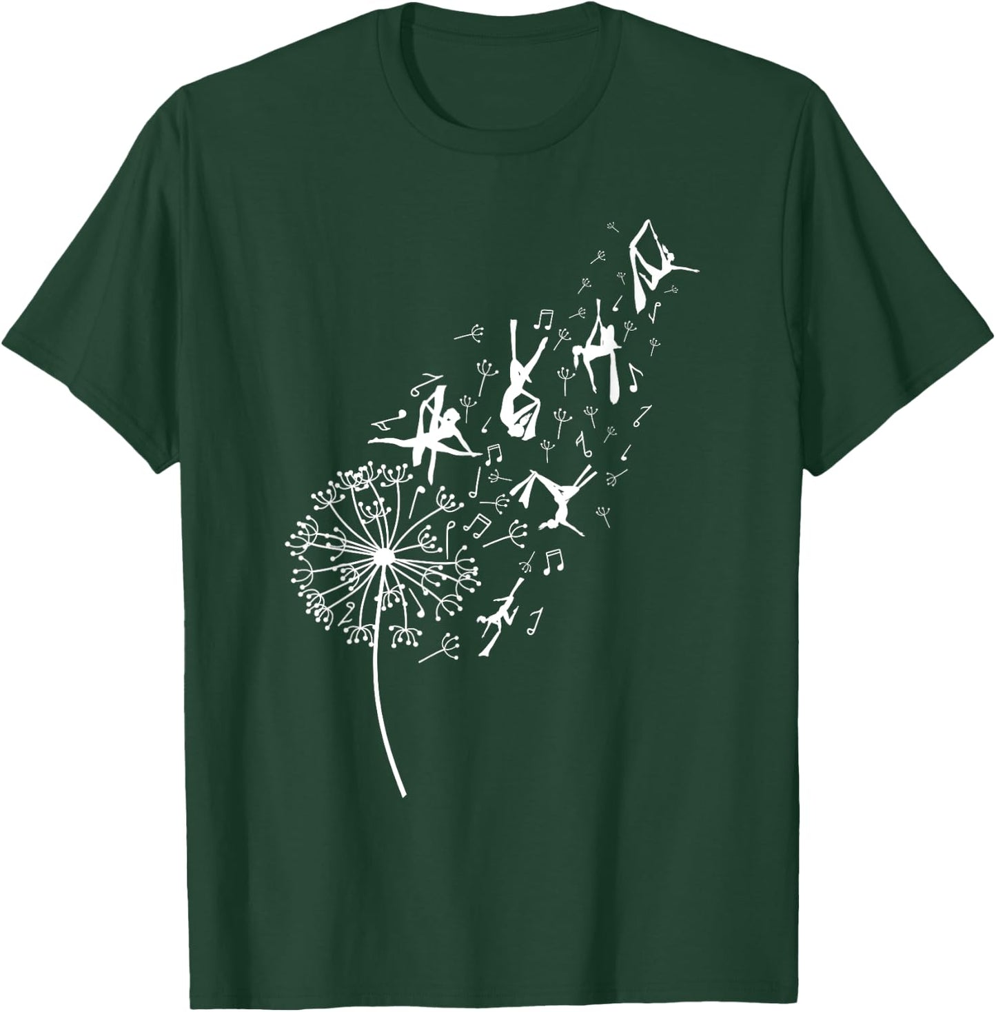 Aerialist Yoga Aerialist Dandelion Aerial Silks T-Shirt - T-Shirt | Forest