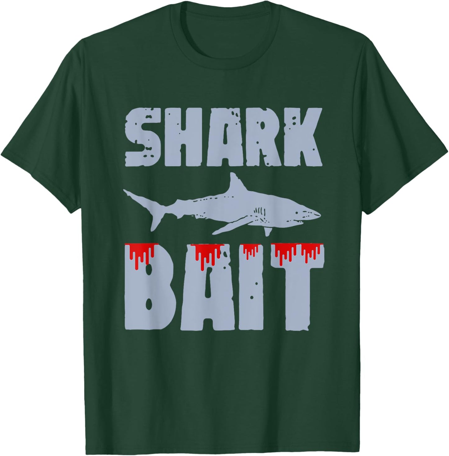 shark bait funny beach vacation summer shark lover Men Women T-Shirt - T-Shirt | Forest
