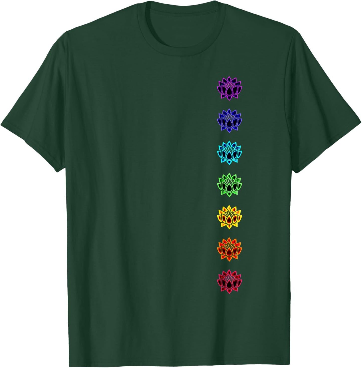 Chakra buddhism lotus flower yoga symbol spirituality buddha T-Shirt - T-Shirt | Forest