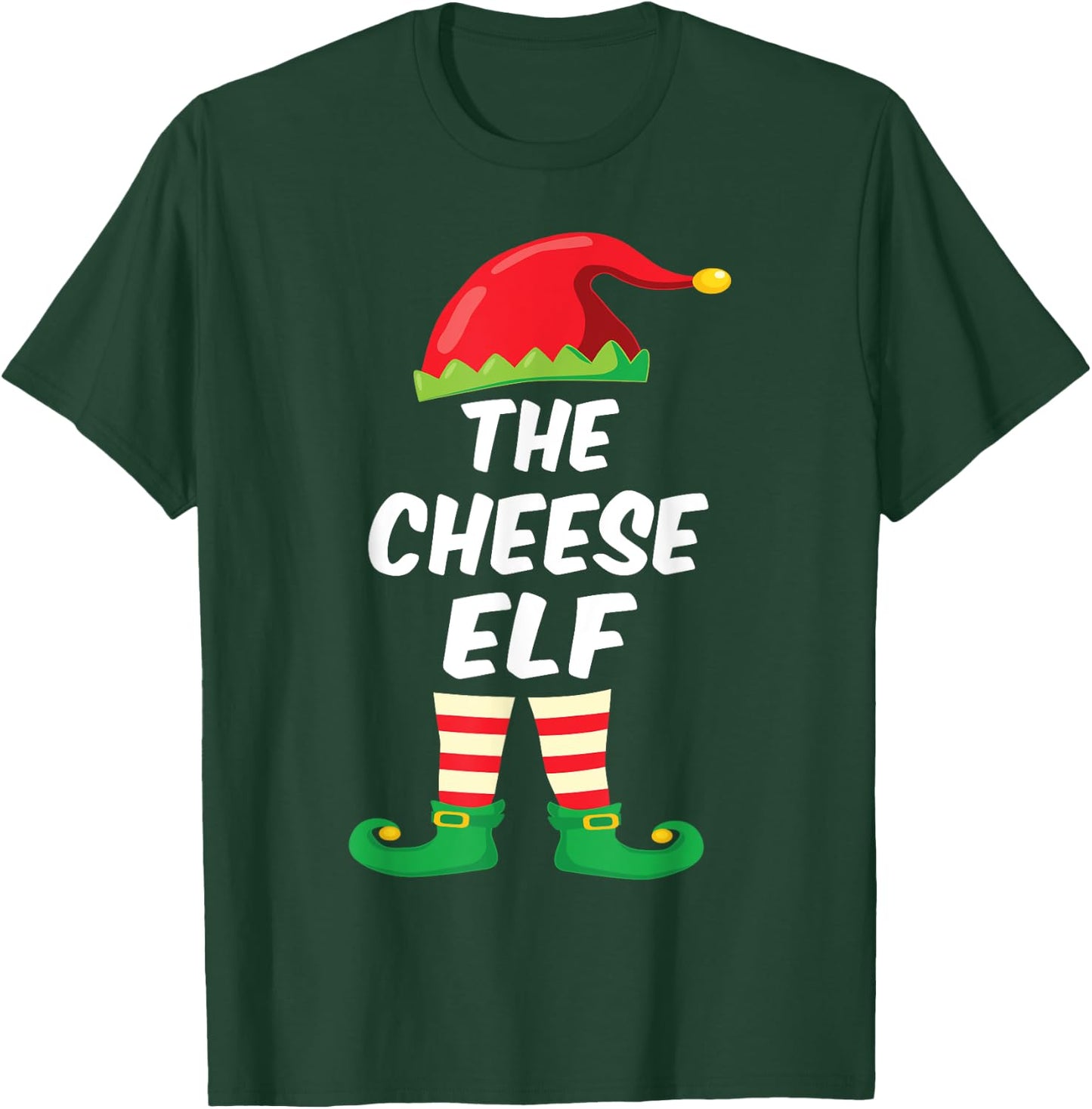 The Cheese Elf Family Matching Funny Christmas Costume T-Shirt - T-Shirt | Forest