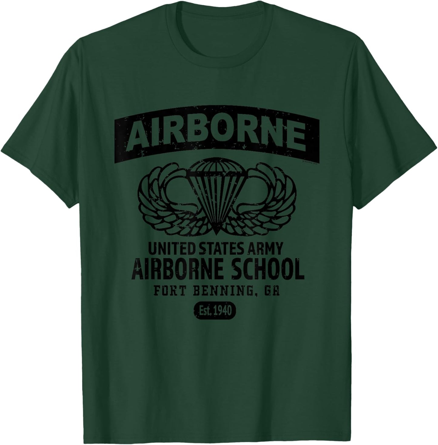 Army Airborne School - Fort Benning, GA T-Shirt - T-Shirt | Forest