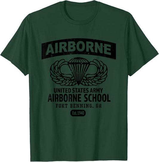 Army Airborne School - Fort Benning, GA T-Shirt - T-Shirt | Forest