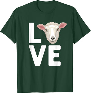 Cool Sheep Women Sheep Lovers Livestock Farmer Lamb T-Shirt - T-Shirt | Forest