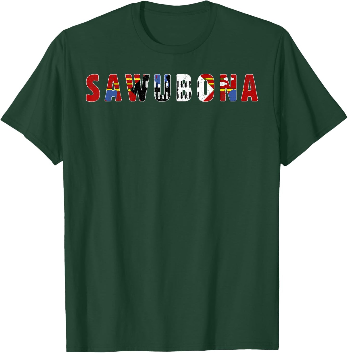Sawubona Good Morning Country Swaziland T-Shirt - T-Shirt | Forest