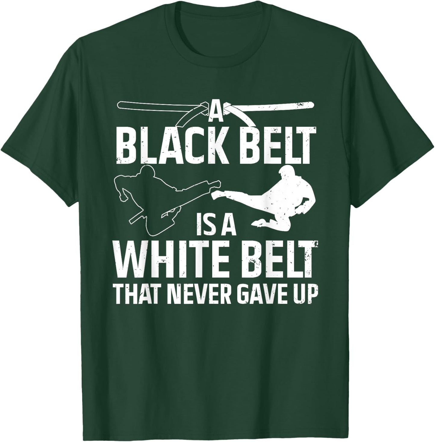 Funny Karate Design Women Black Belt Martial Arts T-Shirt - T-Shirt | Forest