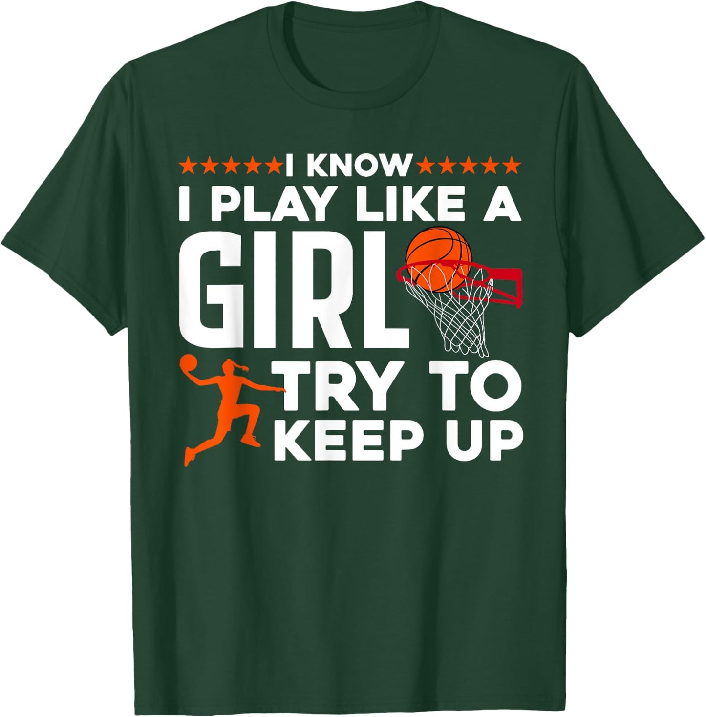 Cool Basketball For Girl Women College Basketball Team Coach T-Shirt - T-Shirt | Forest