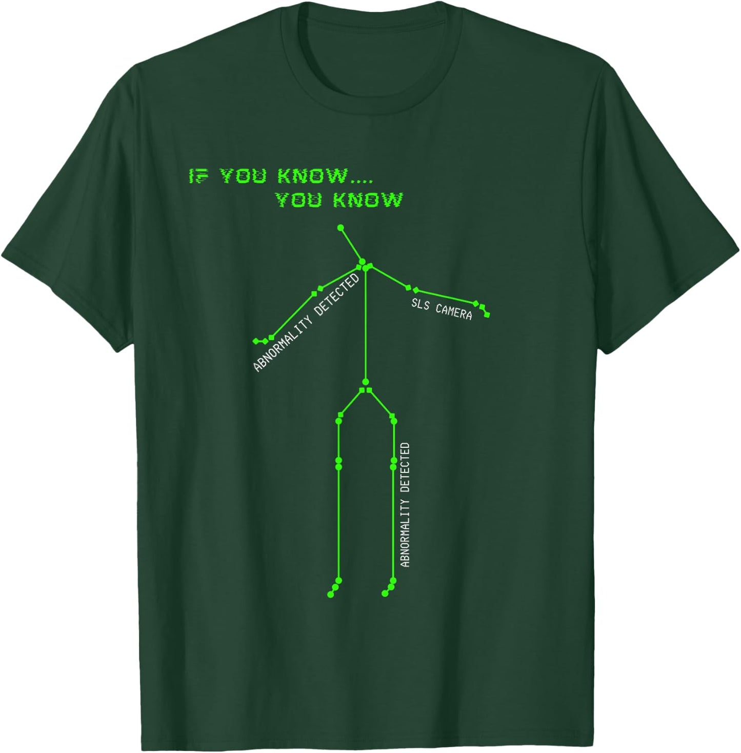 Ghost Hunting SLS Camera Stick Man Novelty Spooky T-Shirt - T-Shirt | Forest