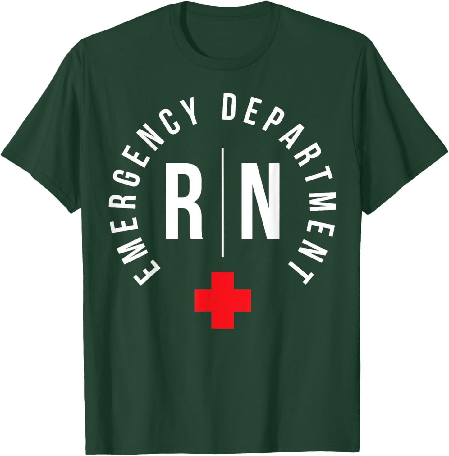 ER Nursing For Proud Emergency Nurse -Adults Black Short Sleeve Classic Fit T-Shirt - T-Shirt | Forest