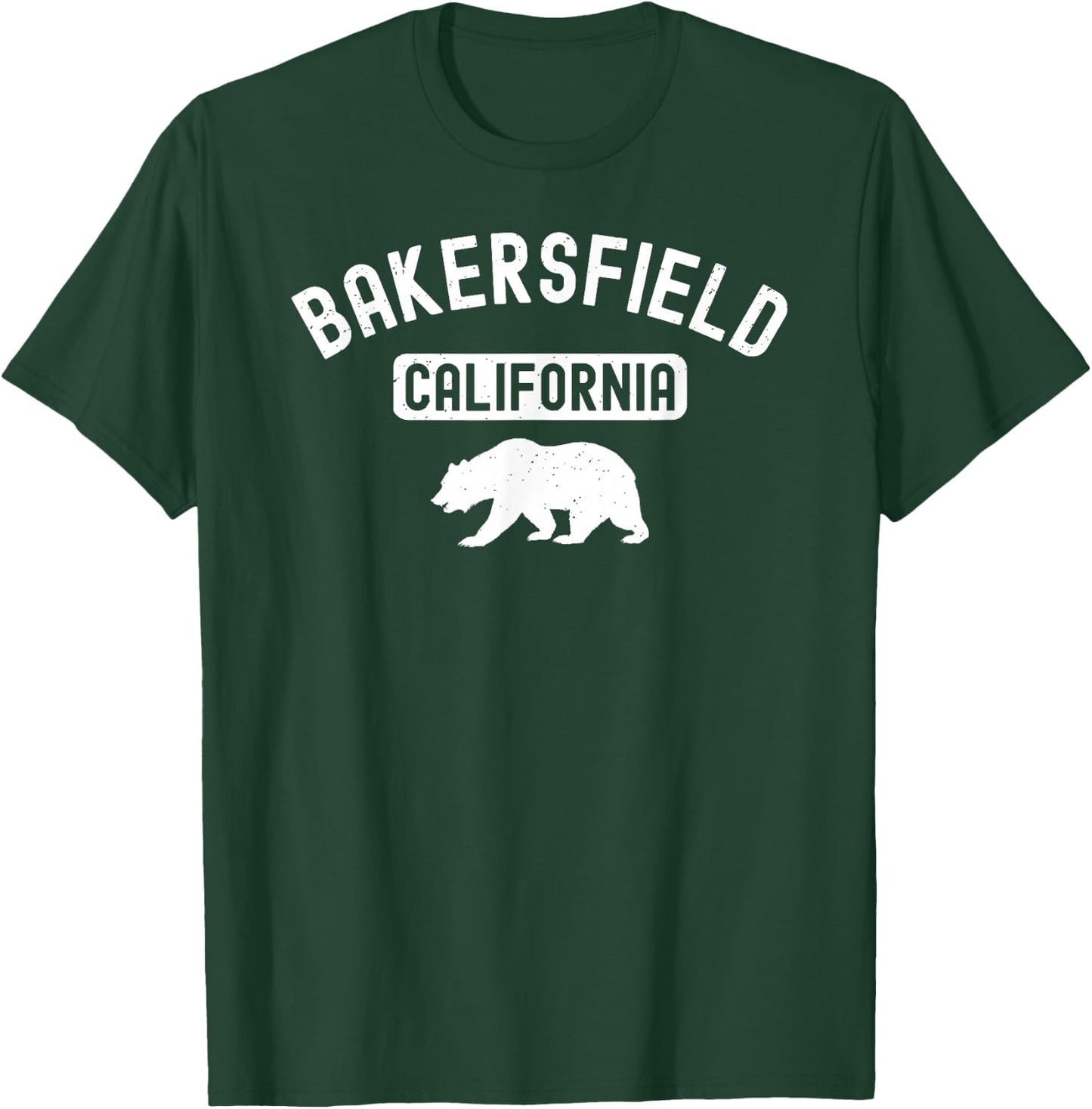 Bakersfield California Bear Retro Kern County Sequoia 661 T-Shirt - T-Shirt | Forest