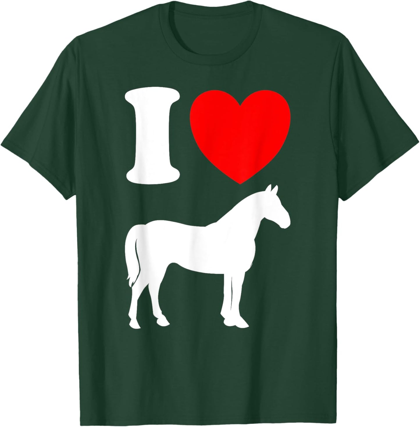 I Heart Horses T-Shirt - T-Shirt | Forest