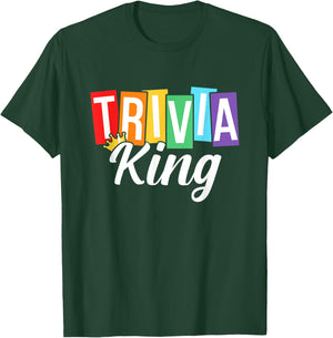 Trivia King Trivia Night Quiz Game Trivia Team Men Funny T-Shirt - T-Shirt | Forest