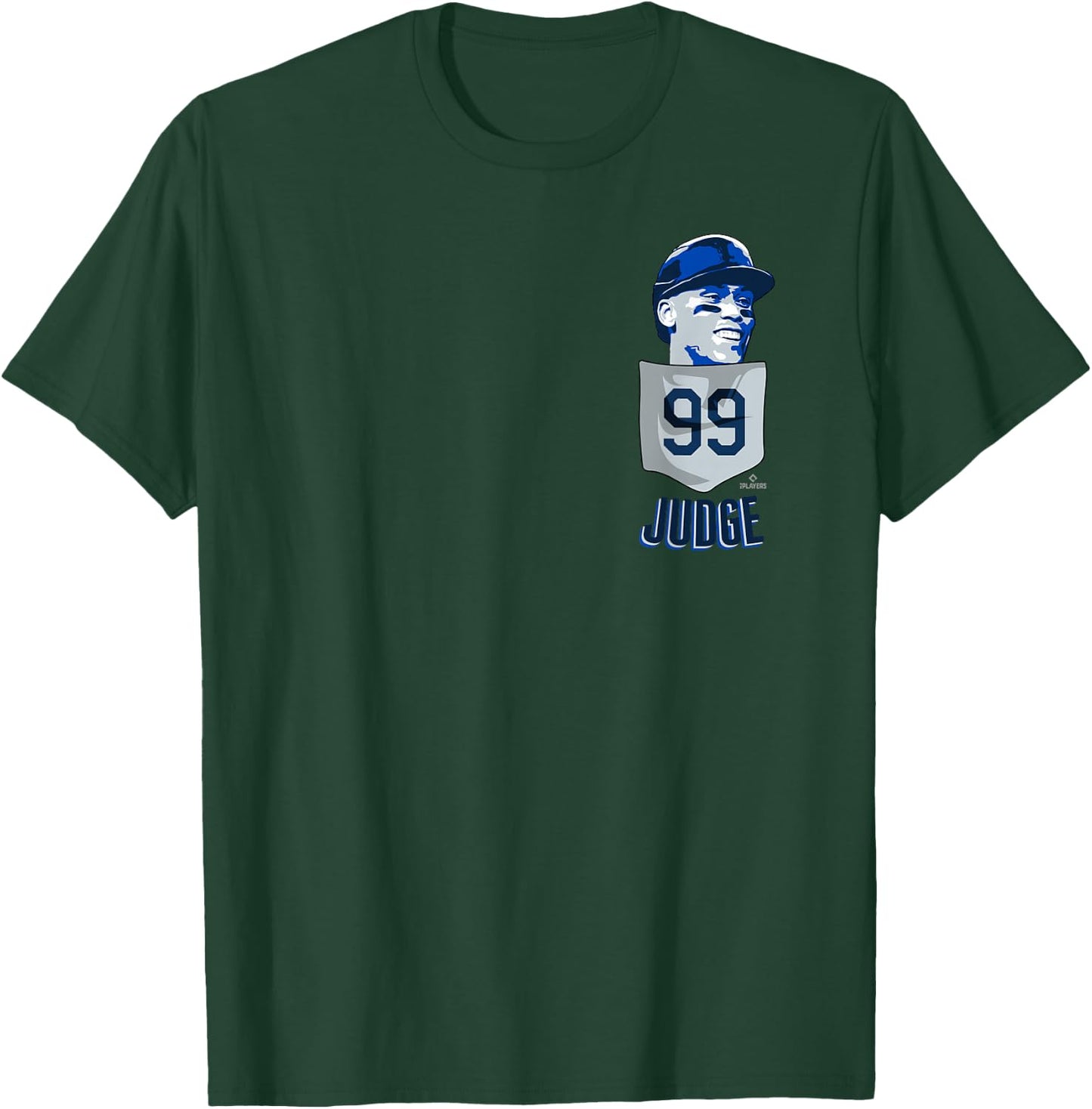Aaron Judge New York Baseball Pocket MLBPA T-Shirt - T-Shirt | Forest