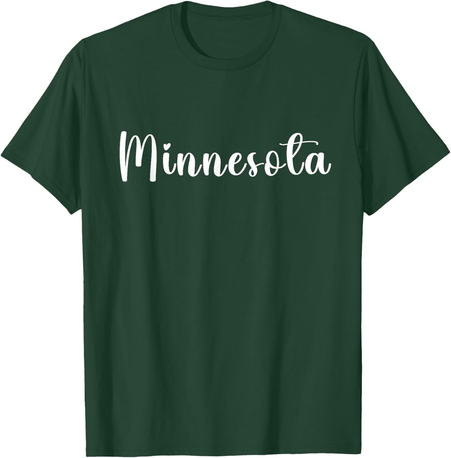 Minnesota Women Girls Cute Trendy Heart T-Shirt - T-Shirt | Forest